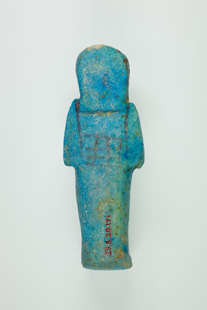 Worker Shabti of Henettawy (C), Daughter of Isetemkheb, Faience