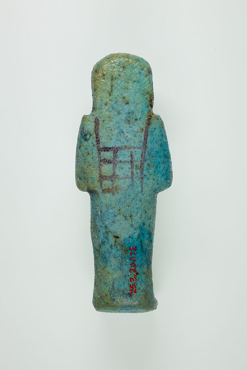 Worker Shabti of Henettawy (C), Daughter of Isetemkheb, Faience