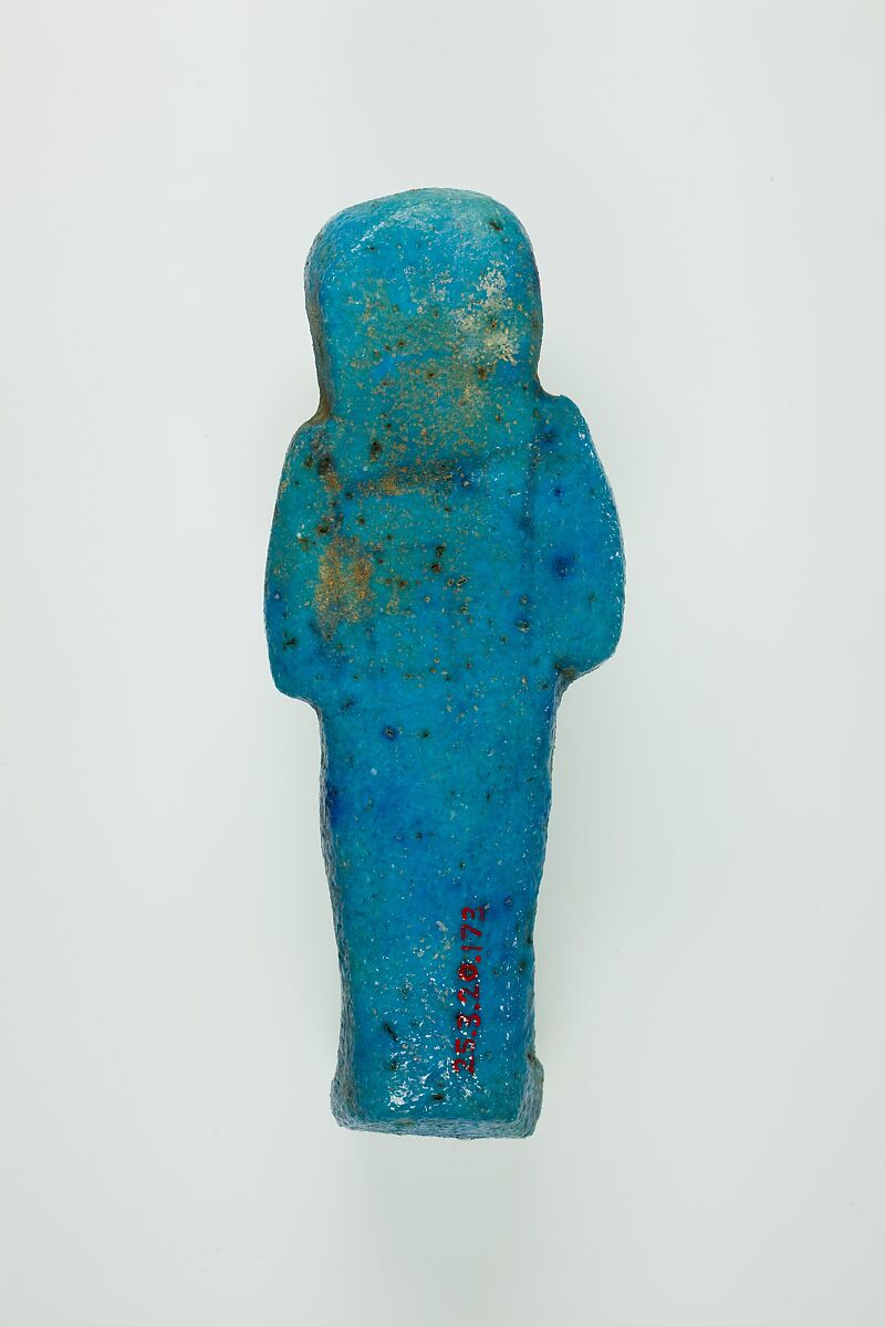 Worker Shabti of Henettawy (C), Daughter of Isetemkheb, Faience