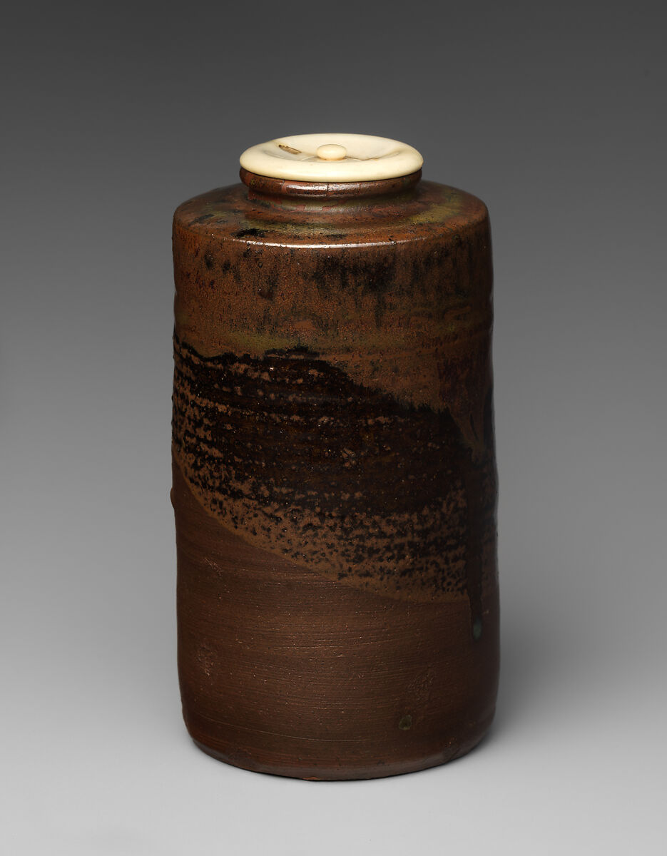 Tea Jar, Paste covered with glaze (Takatori ware), Japan
