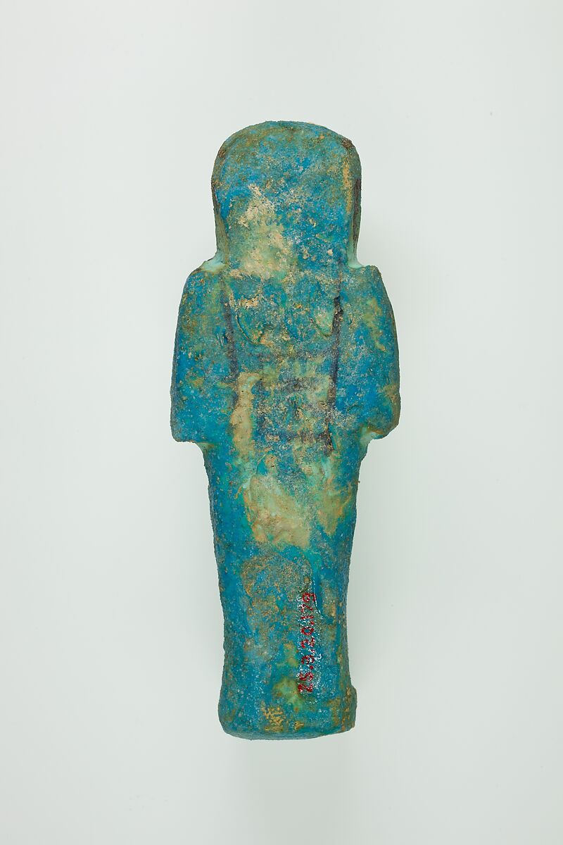 Worker Shabti of Henettawy (C), Daughter of Isetemkheb, Faience