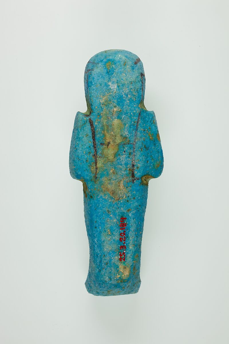 Worker Shabti of Henettawy (C), Daughter of Isetemkheb, Faience
