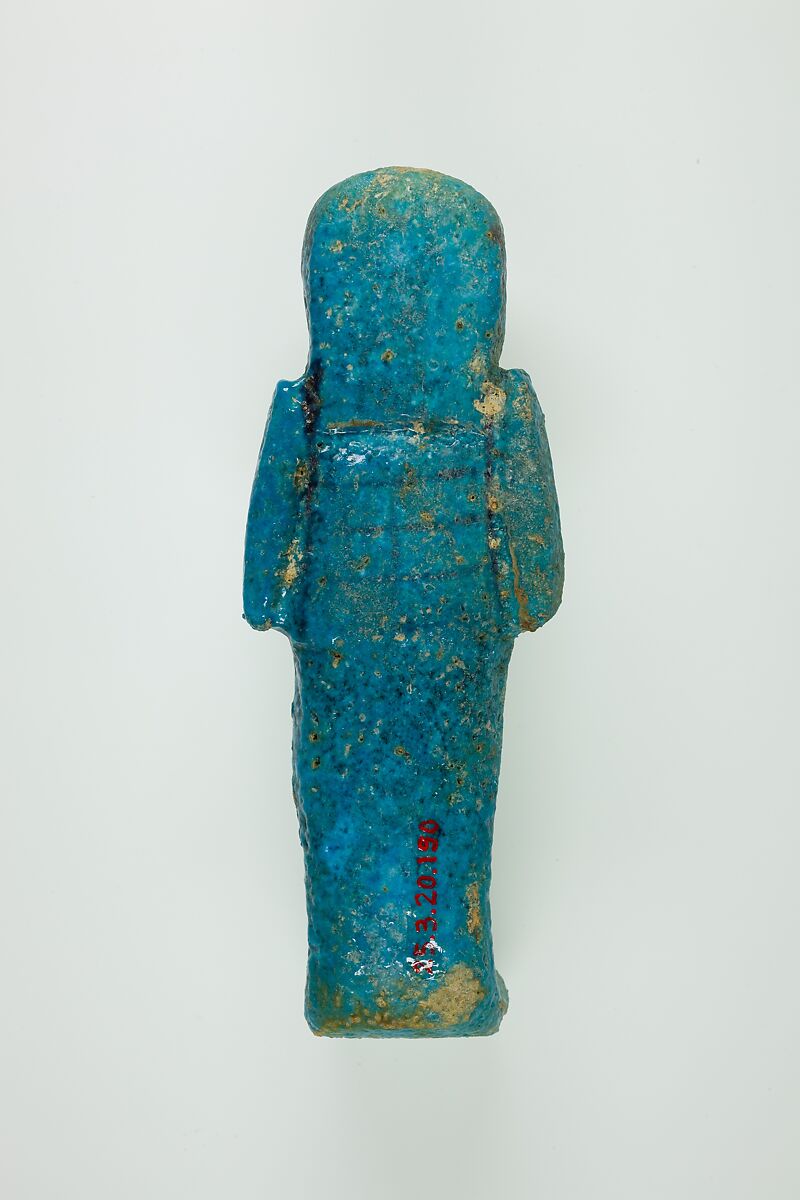 Worker Shabti of Henettawy (C), Daughter of Isetemkheb, Faience