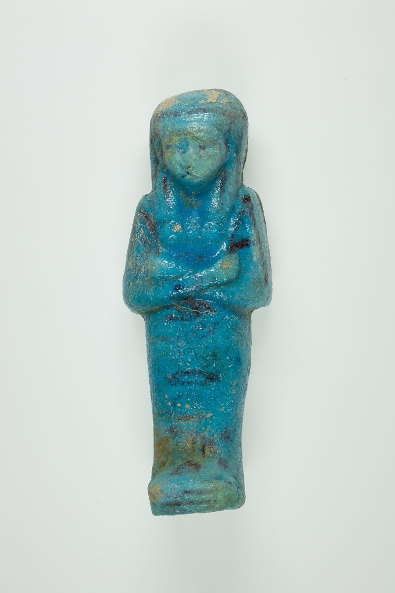 Worker Shabti of Henettawy (C), Daughter of Isetemkheb, Faience 