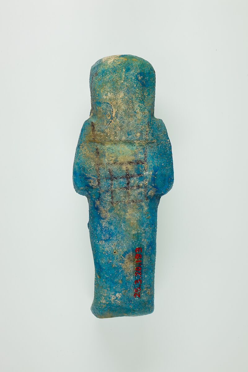 Worker Shabti of Henettawy (C), Daughter of Isetemkheb, Faience