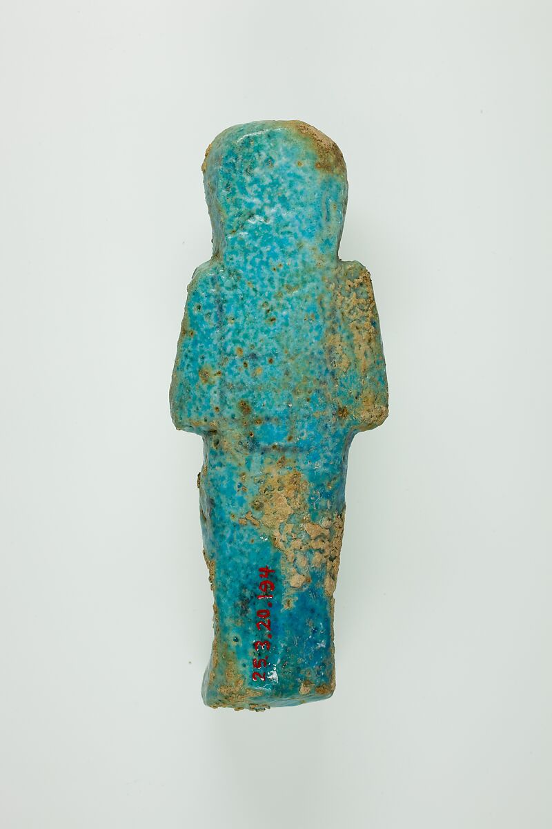 Worker Shabti of Henettawy (C), Daughter of Isetemkheb, Faience