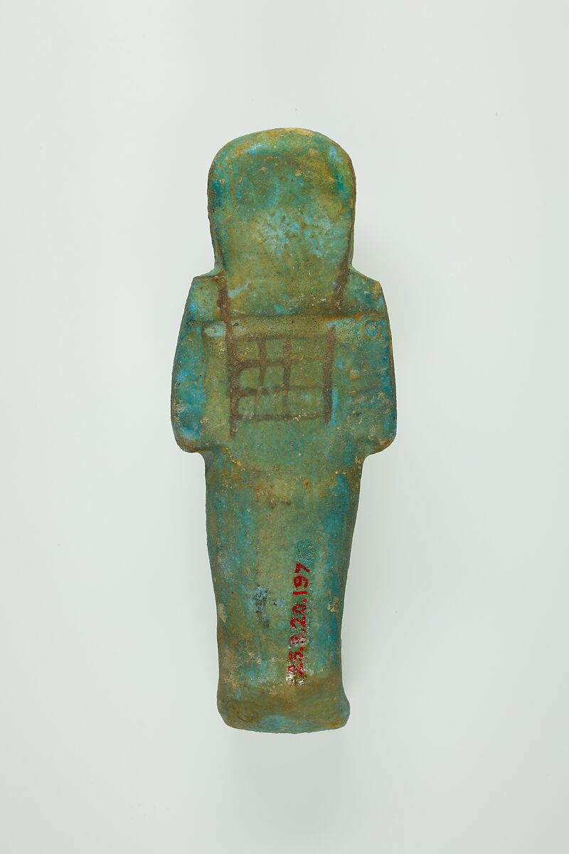 Worker Shabti of Henettawy (C), Daughter of Isetemkheb, Faience