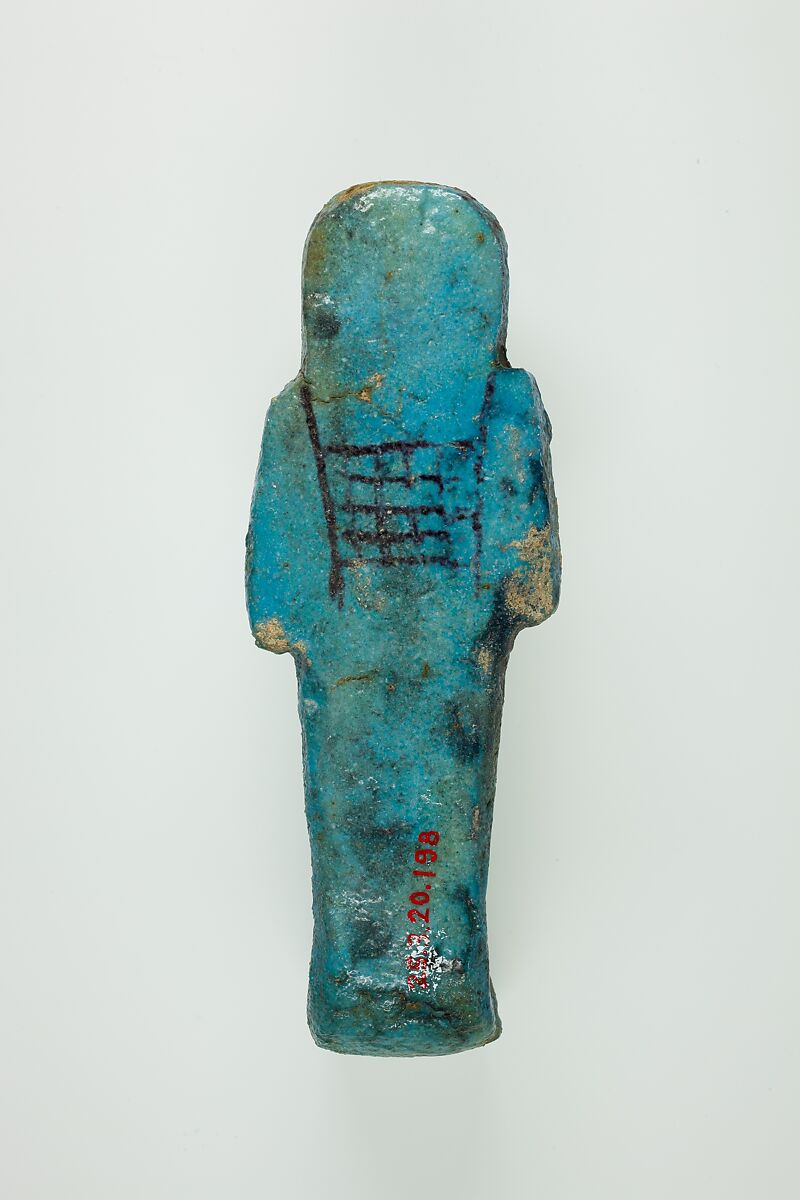 Worker Shabti of Henettawy (C), Daughter of Isetemkheb, Faience