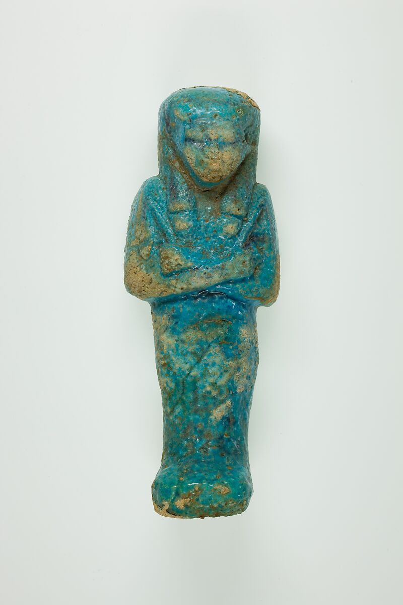 Worker Shabti of Henettawy (C), Daughter of Isetemkheb, Faience 