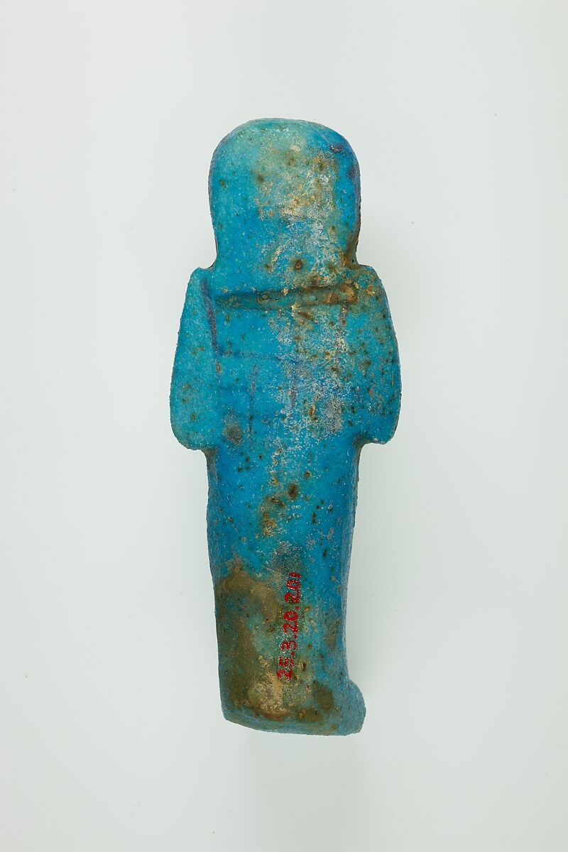 Worker Shabti of Henettawy (C), Daughter of Isetemkheb, Faience