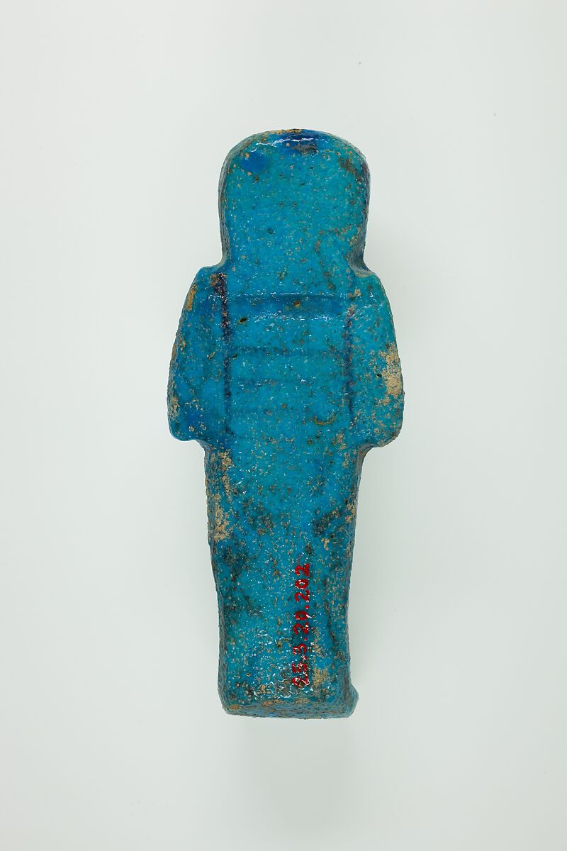 Worker Shabti of Henettawy (C), Daughter of Isetemkheb, Faience