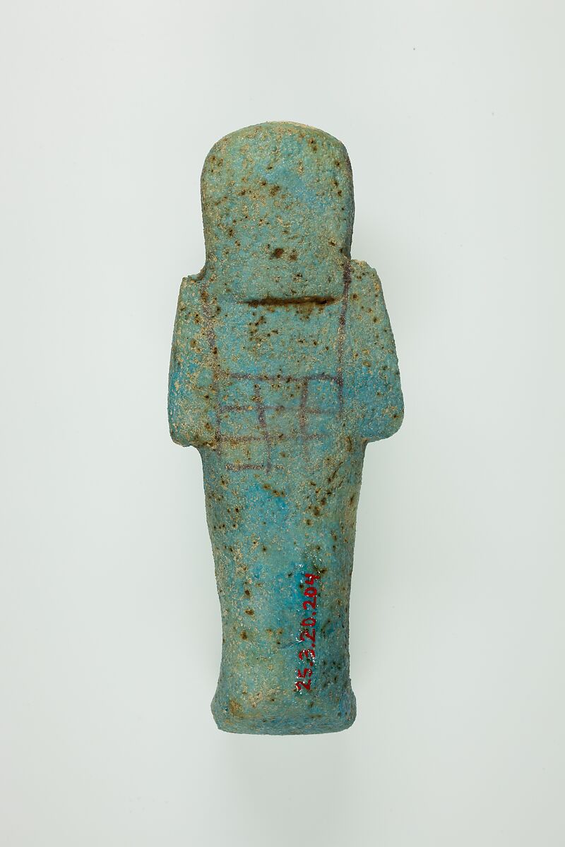 Worker Shabti of Henettawy (C), Daughter of Isetemkheb, Faience