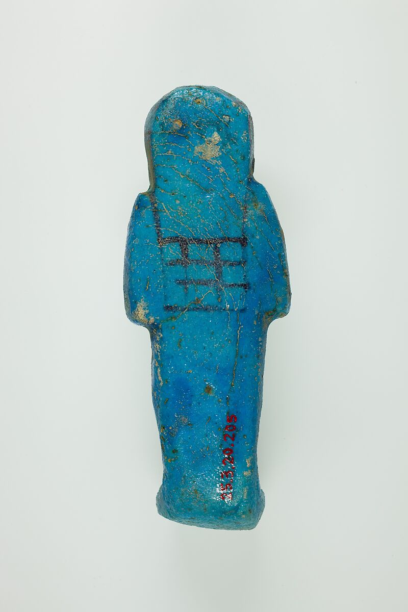 Worker Shabti of Henettawy (C), Daughter of Isetemkheb, Faience