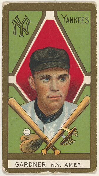 Earl Gardner, New York Yankees, American League, from the "Baseball Series" (Gold Borders) set (T205) issued by the American Tobacco Company, Issued by the American Tobacco Company, Commercial color lithograph 