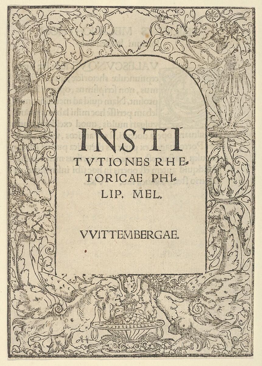 Title Border, Hans Cranach (German, 1500–1537), Woodcut 