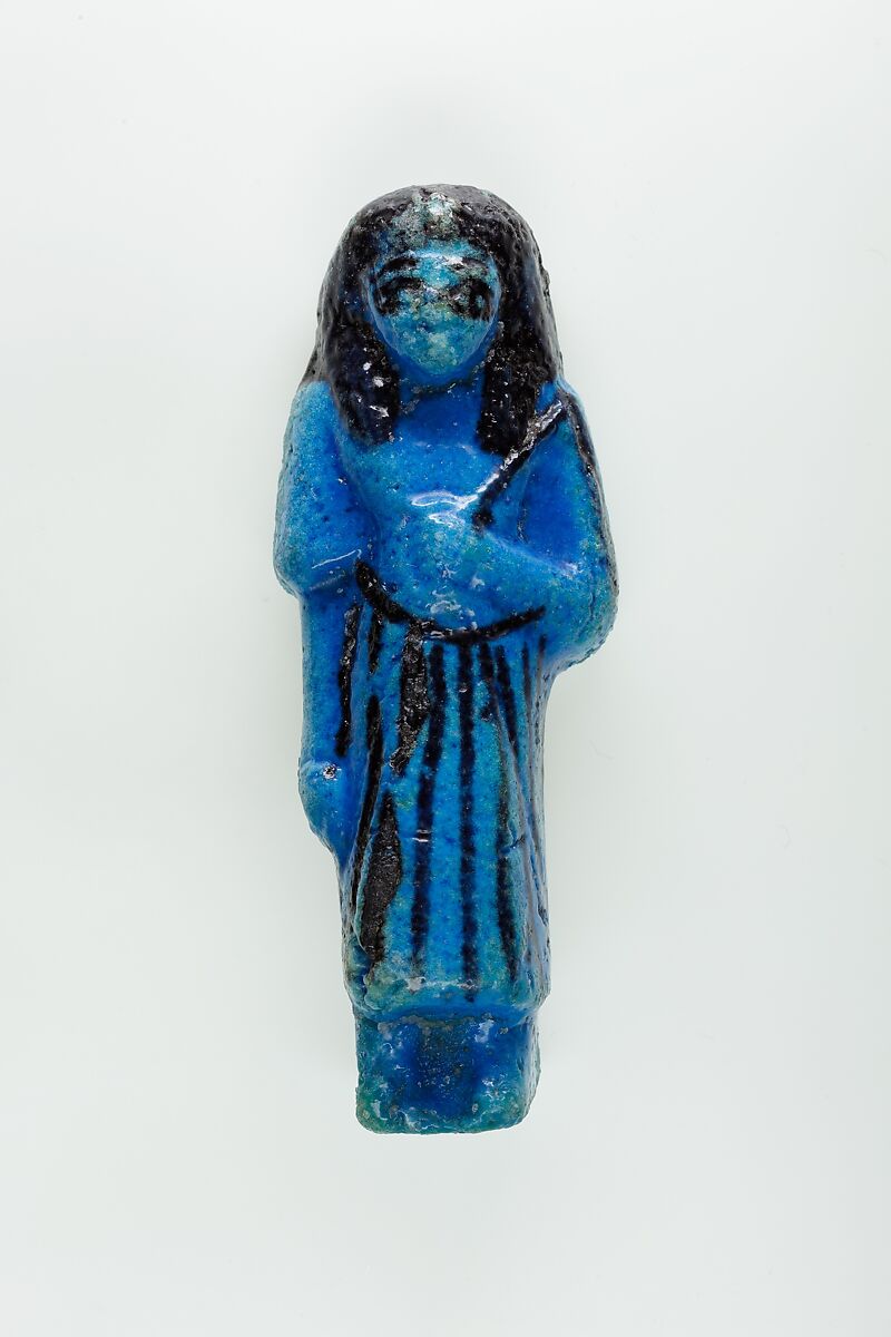 Overseer Shabti of Nauny, Faience 