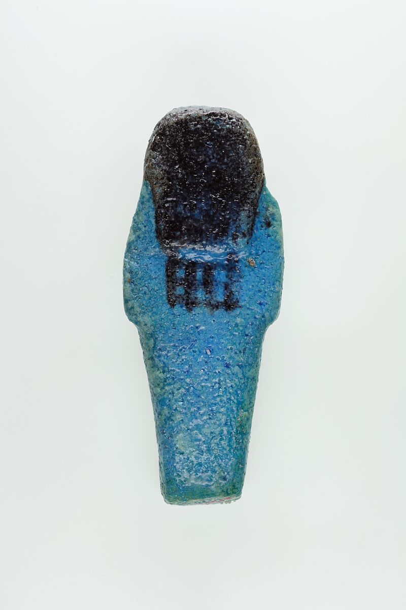 Worker Shabti of Nauny, Faience