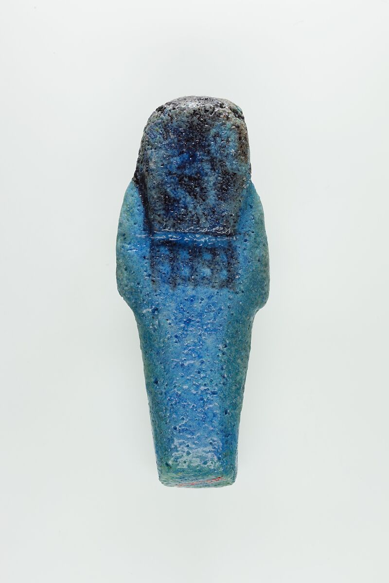 Worker Shabti of Nauny, Faience