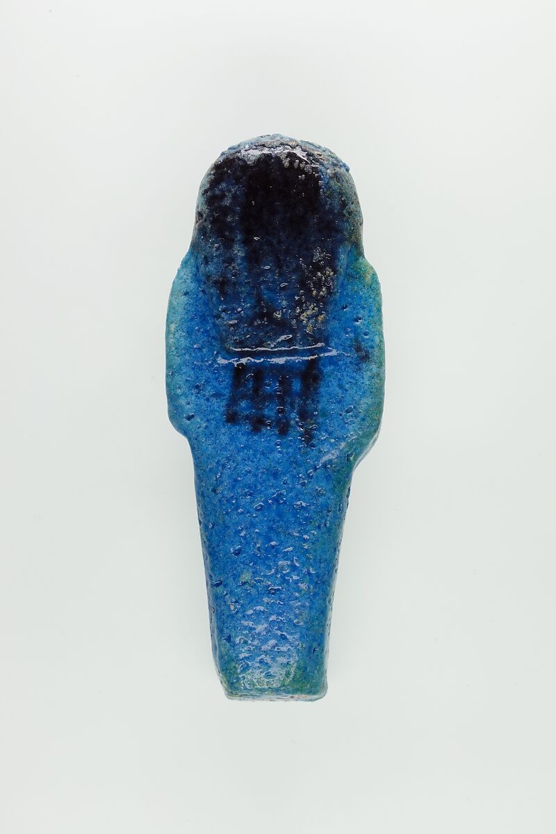 Worker Shabti of Nauny, Faience