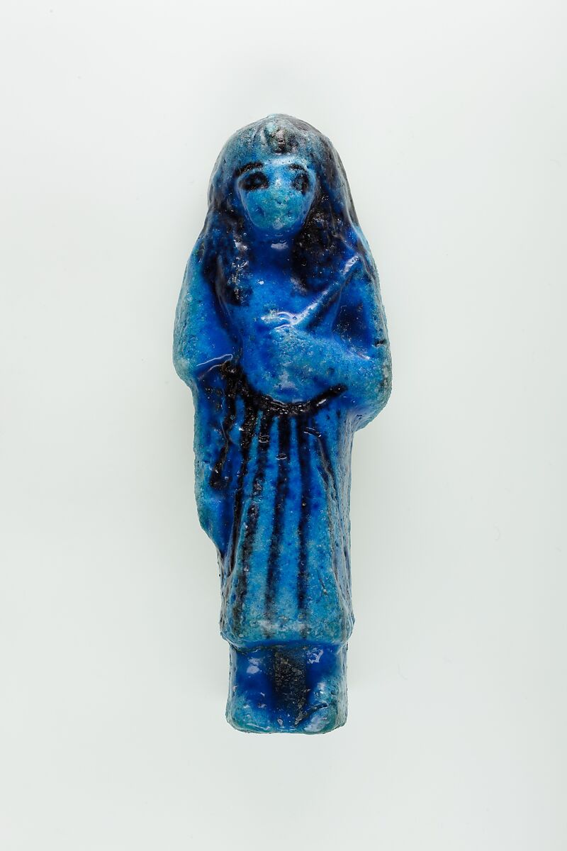 Overseer Shabti of Nauny, Faience 