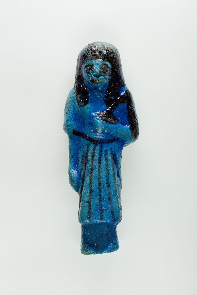 Overseer Shabti of Nauny, Faience 