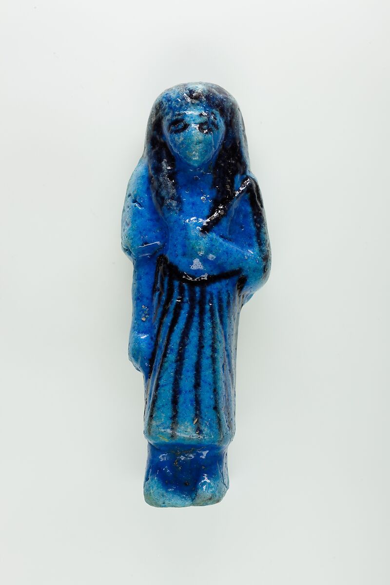 Overseer Shabti of Nauny, Faience 