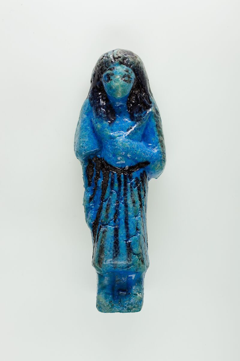 Overseer Shabti of Nauny, Faience 