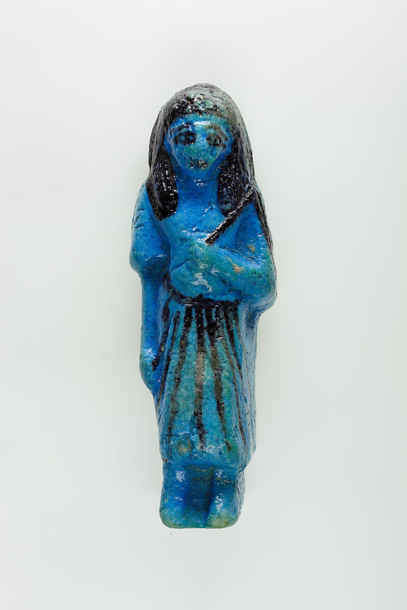 Overseer Shabti of Nauny, Faience 