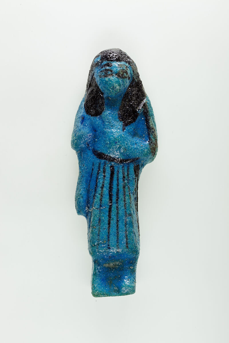 Overseer Shabti of Nauny, Faience 