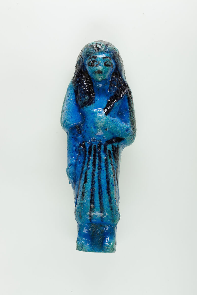 Overseer Shabti of Nauny, Faience 