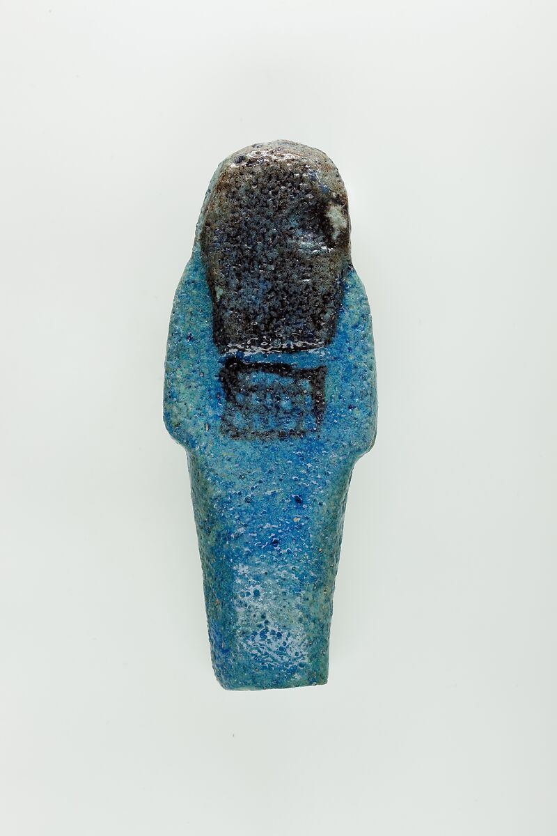 Worker Shabti of Nauny, Faience