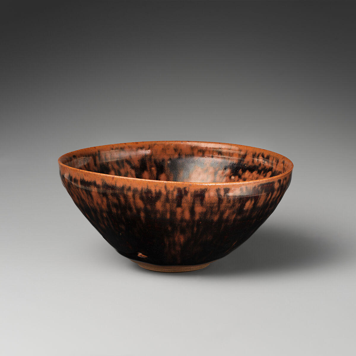 Teabowl, Pottery covered with glaze (Takatori ware), Japan