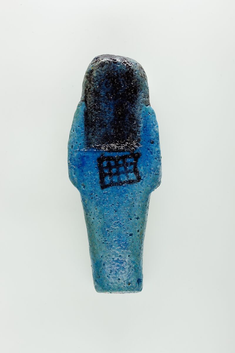 Worker Shabti of Nauny, Faience
