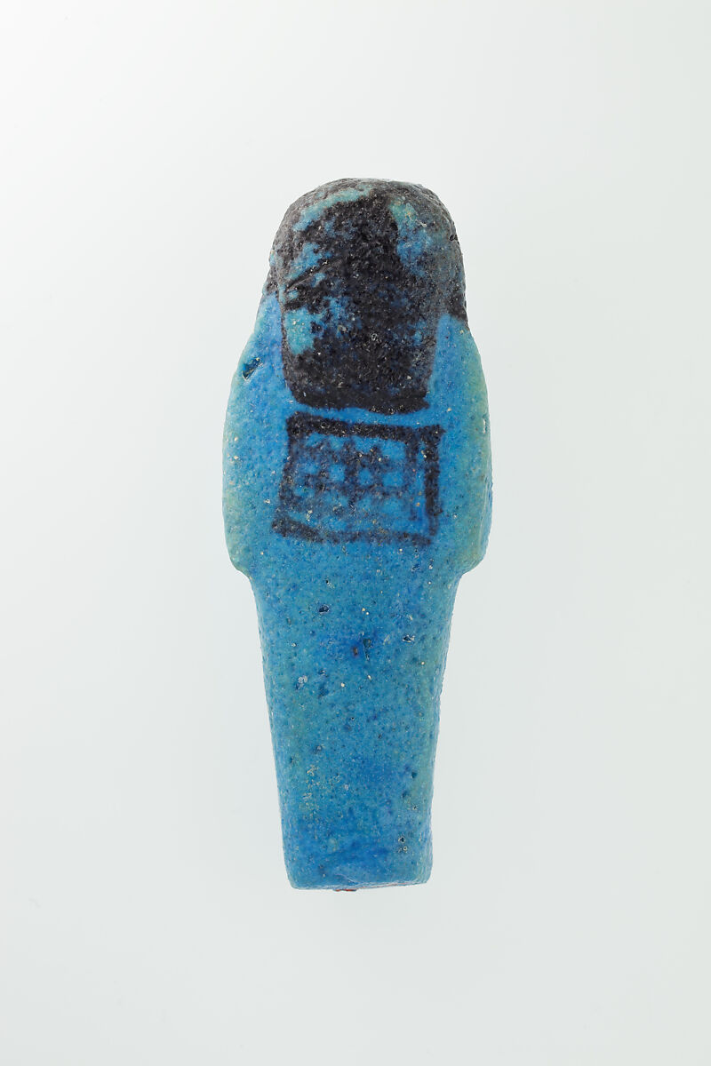 Worker Shabti of Nauny, Faience