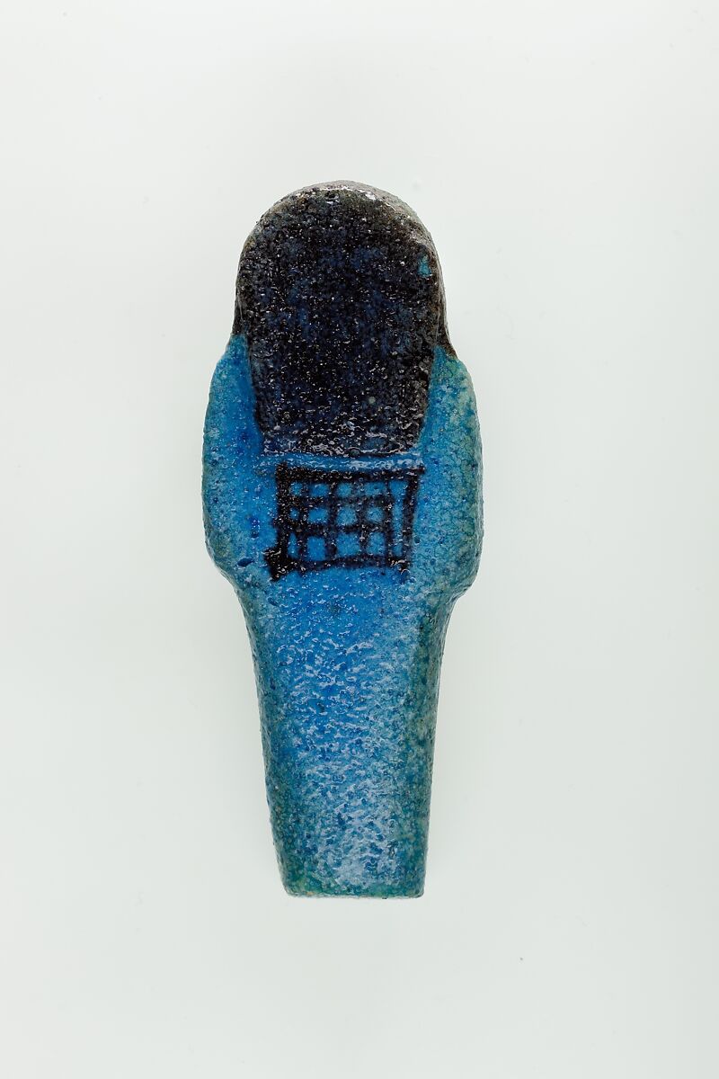Worker Shabti of Nauny, Faience