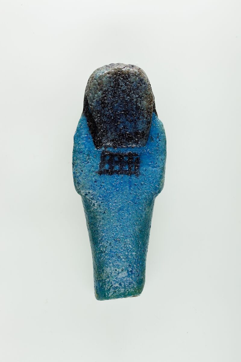 Worker Shabti of Nauny, Faience