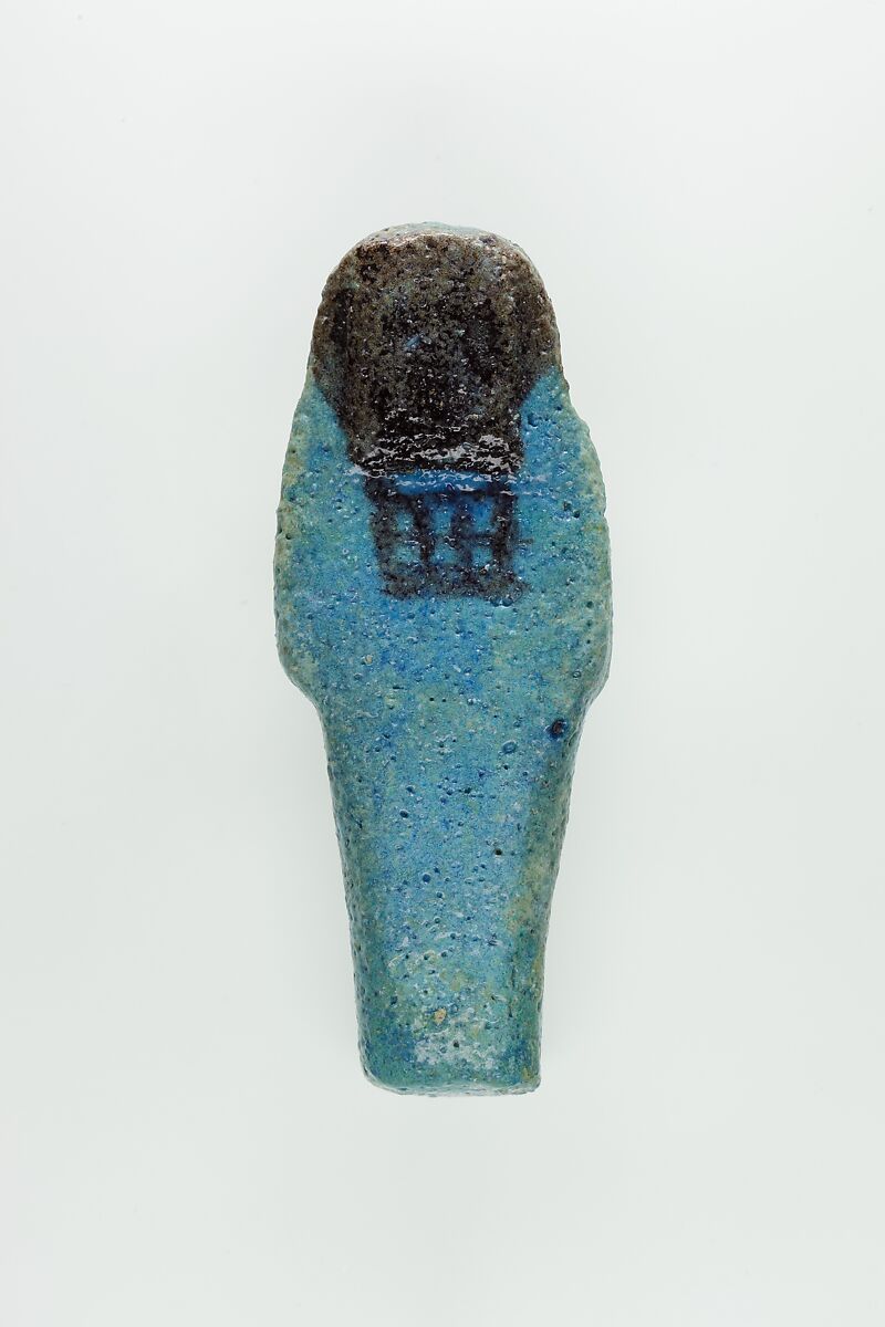Worker Shabti of Nauny, Faience