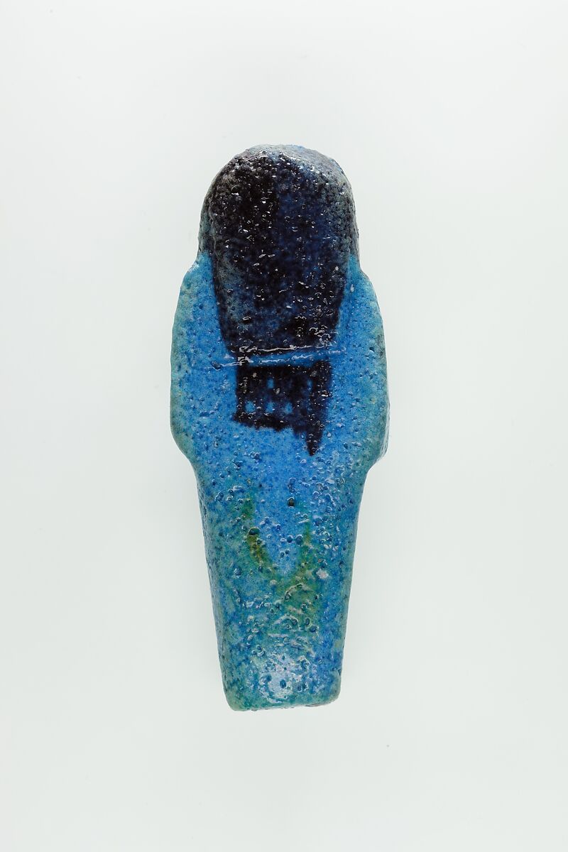 Worker Shabti of Nauny, Faience