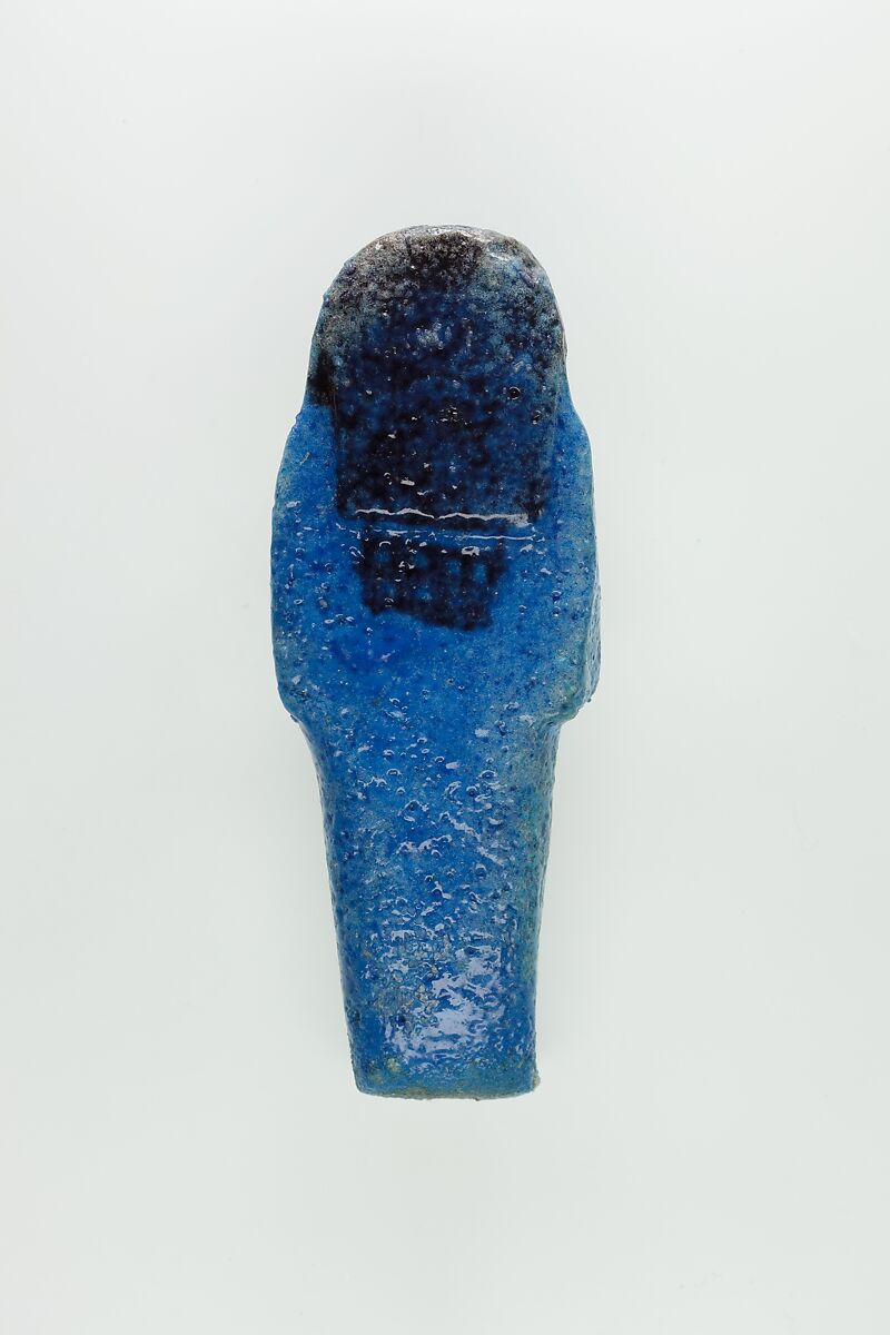 Worker Shabti of Nauny, Faience