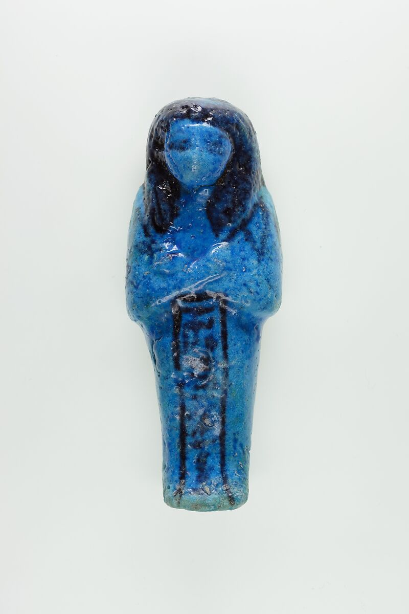 Worker Shabti of Nauny, Faience 