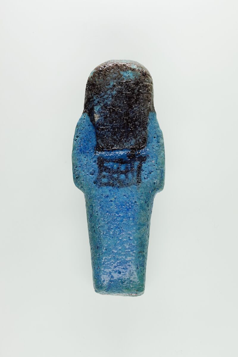 Worker Shabti of Nauny, Faience