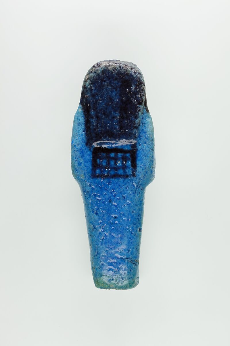 Worker Shabti of Nauny, Faience