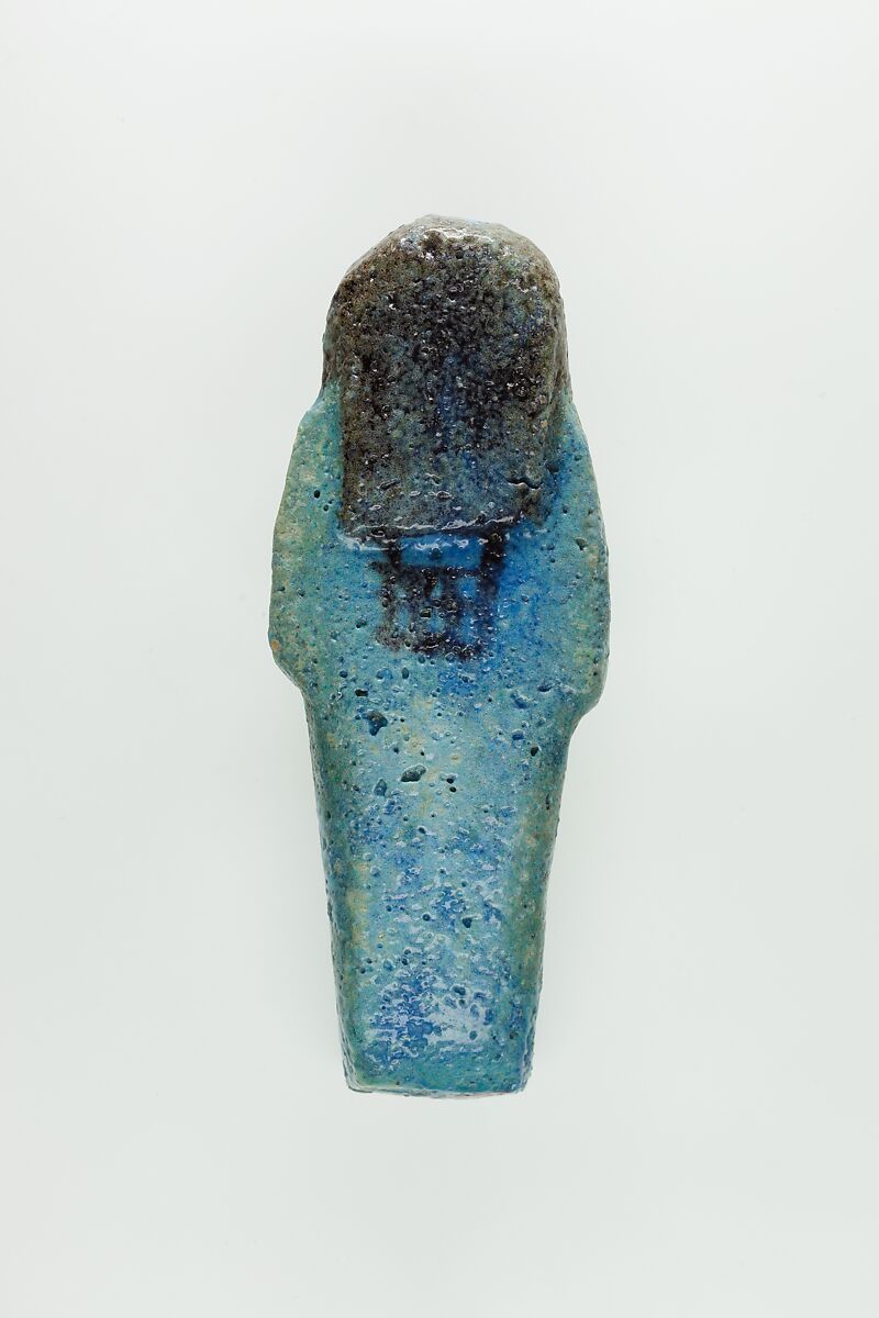 Worker Shabti of Nauny, Faience