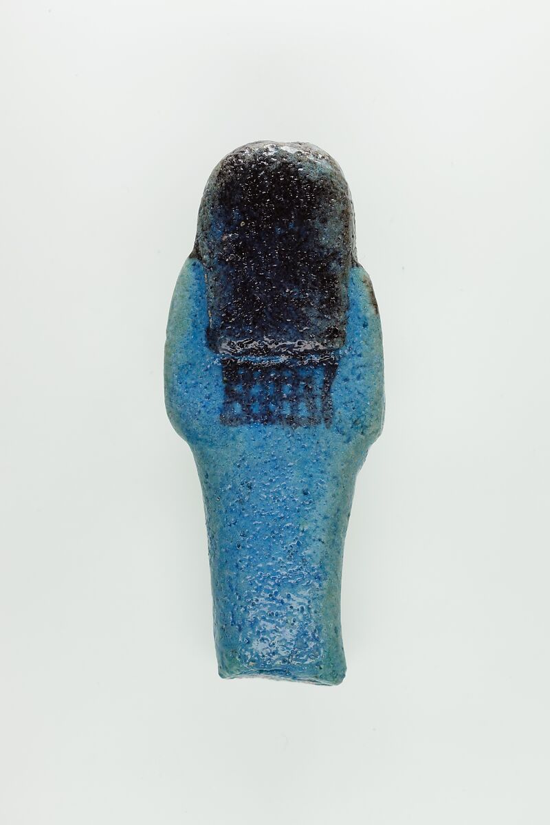 Worker Shabti of Nauny, Faience