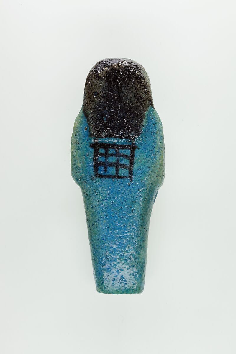 Worker Shabti of Nauny, Faience