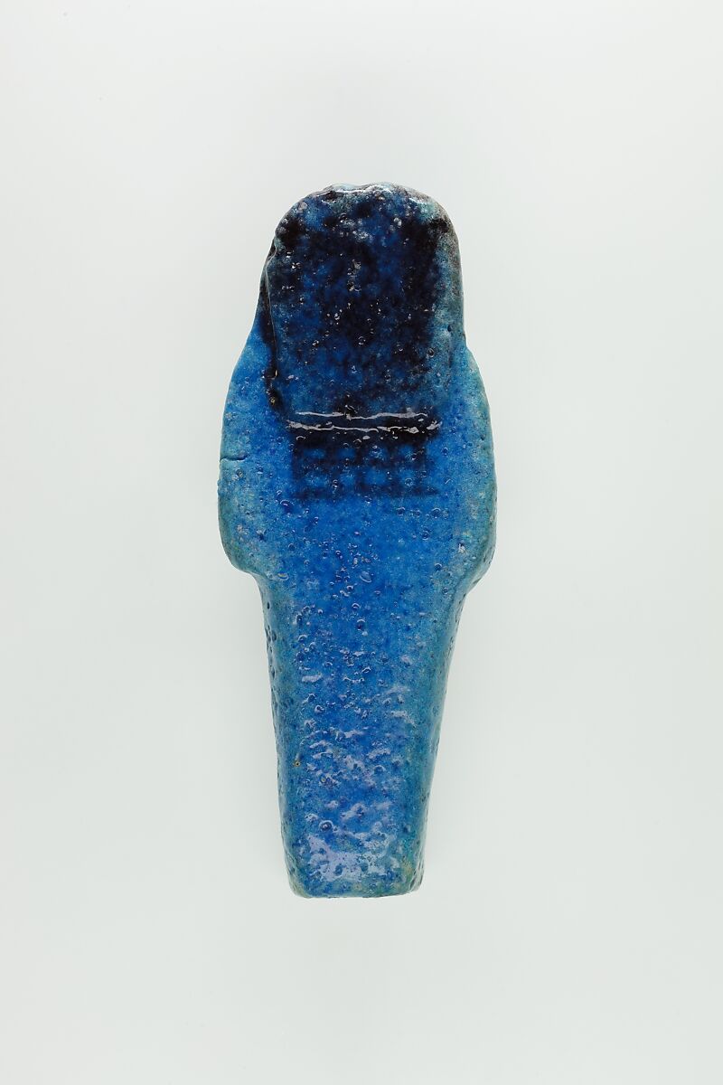Worker Shabti of Nauny, Faience