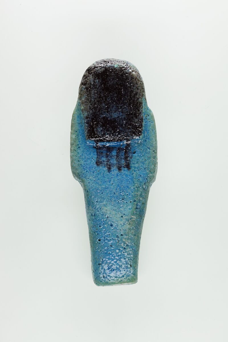 Worker Shabti of Nauny, Faience