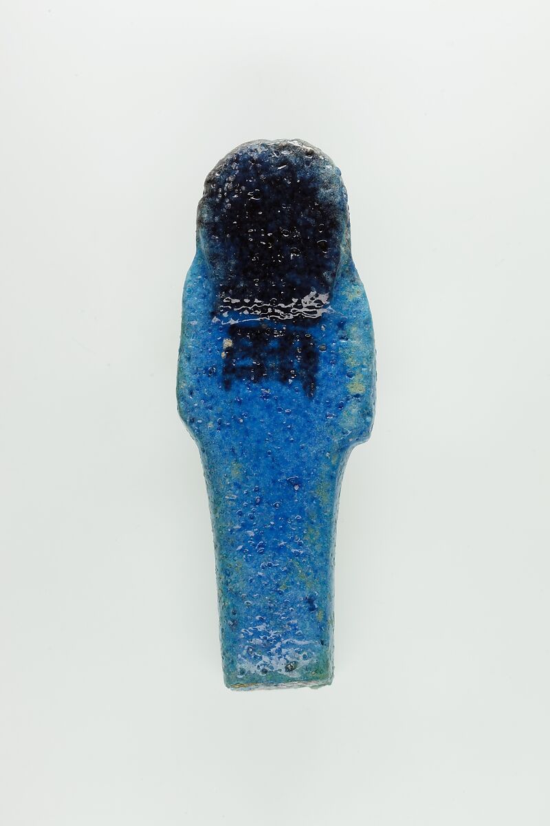 Worker Shabti of Nauny, Faience