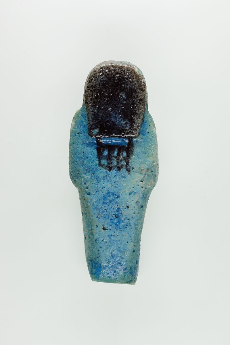 Worker Shabti of Nauny, Faience