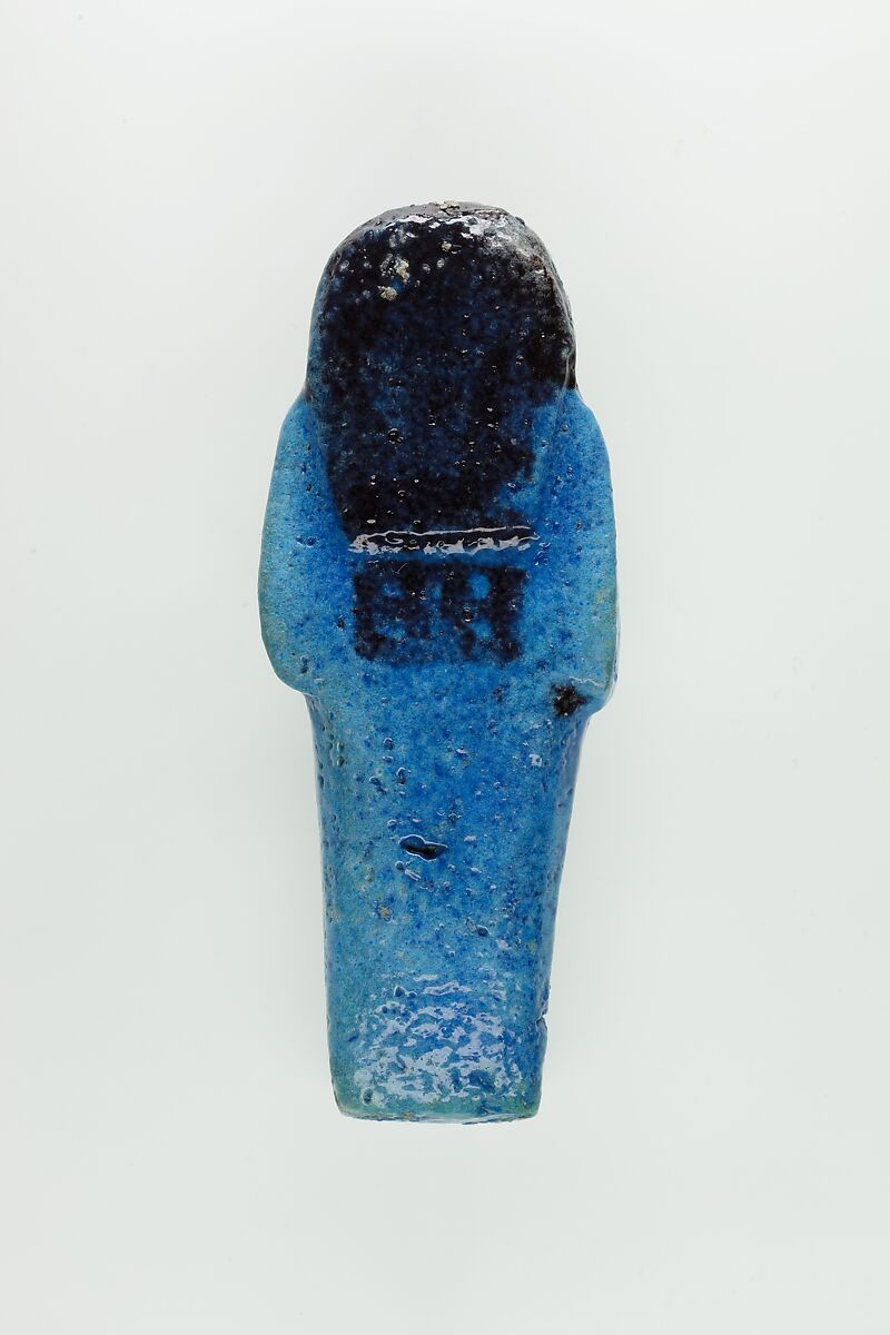 Worker Shabti of Nauny, Faience